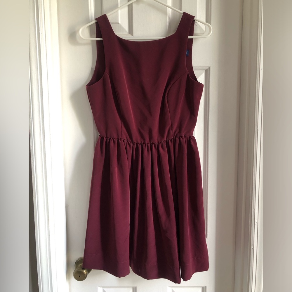American Apparel Satin Dress with button back